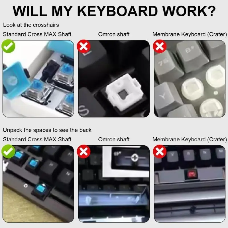 Y1UB مقاس قياسي 115 مفتاح أغطية مفاتيح شفافة لسهولة الاستبدال، ومتانة قوية للوحات المفاتيح الميكانيكية، لمسة مريحة