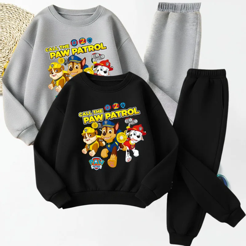 باو باترول الأطفال البلوز و Sweatpant قطعتين مجموعات الاطفال س الرقبة هوديس مجموعة الأولاد ملابس رياضية غير رسمية ربيع الخريف جديد #1