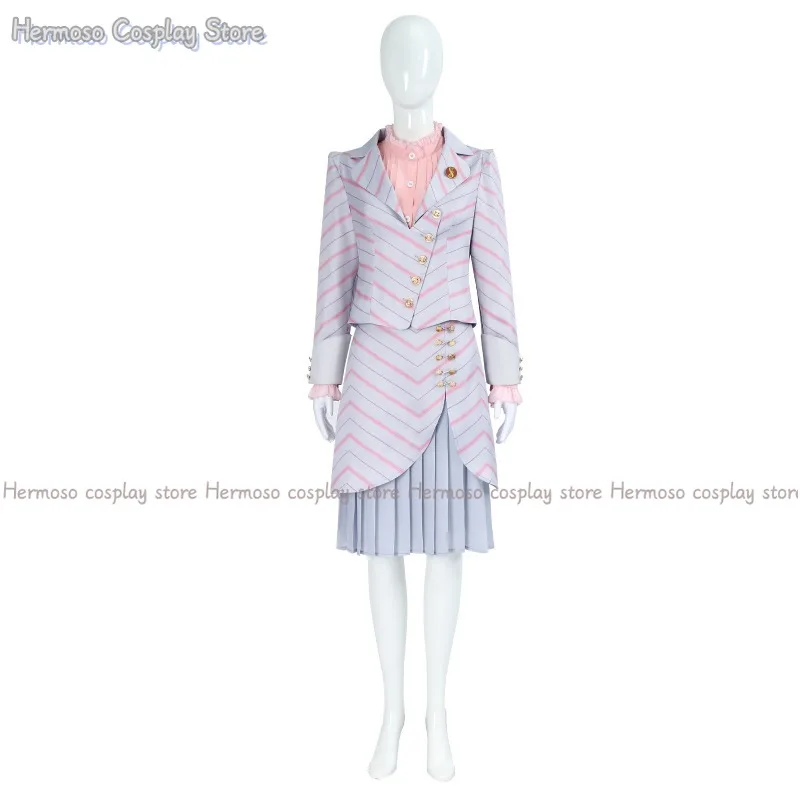 Glinda تأثيري أنيمي الساحرة Elphaba تأثيري حلي امرأة القوطية الوردي موحدة قبعة البدلة حفلة اللعب الزي للنساء #5