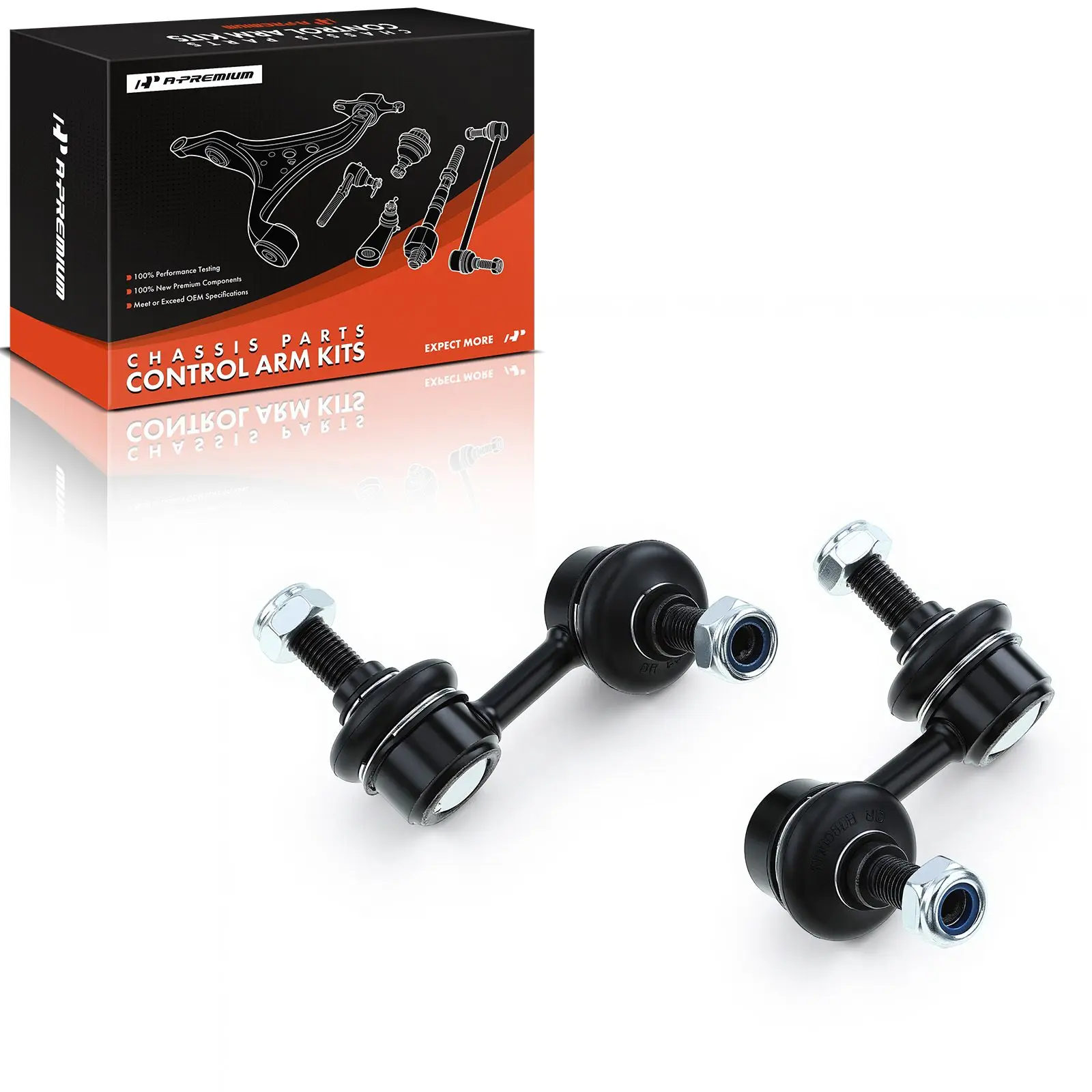 A-Premium 2x Front Stabilizer Sway Bar Link Kit for Honda CR-V 2002-2006 Civic 2001-2005 Element 2003-2011 Acura EL 2001-2005