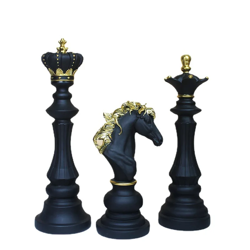 Chess resin statue ornaments and home decoration