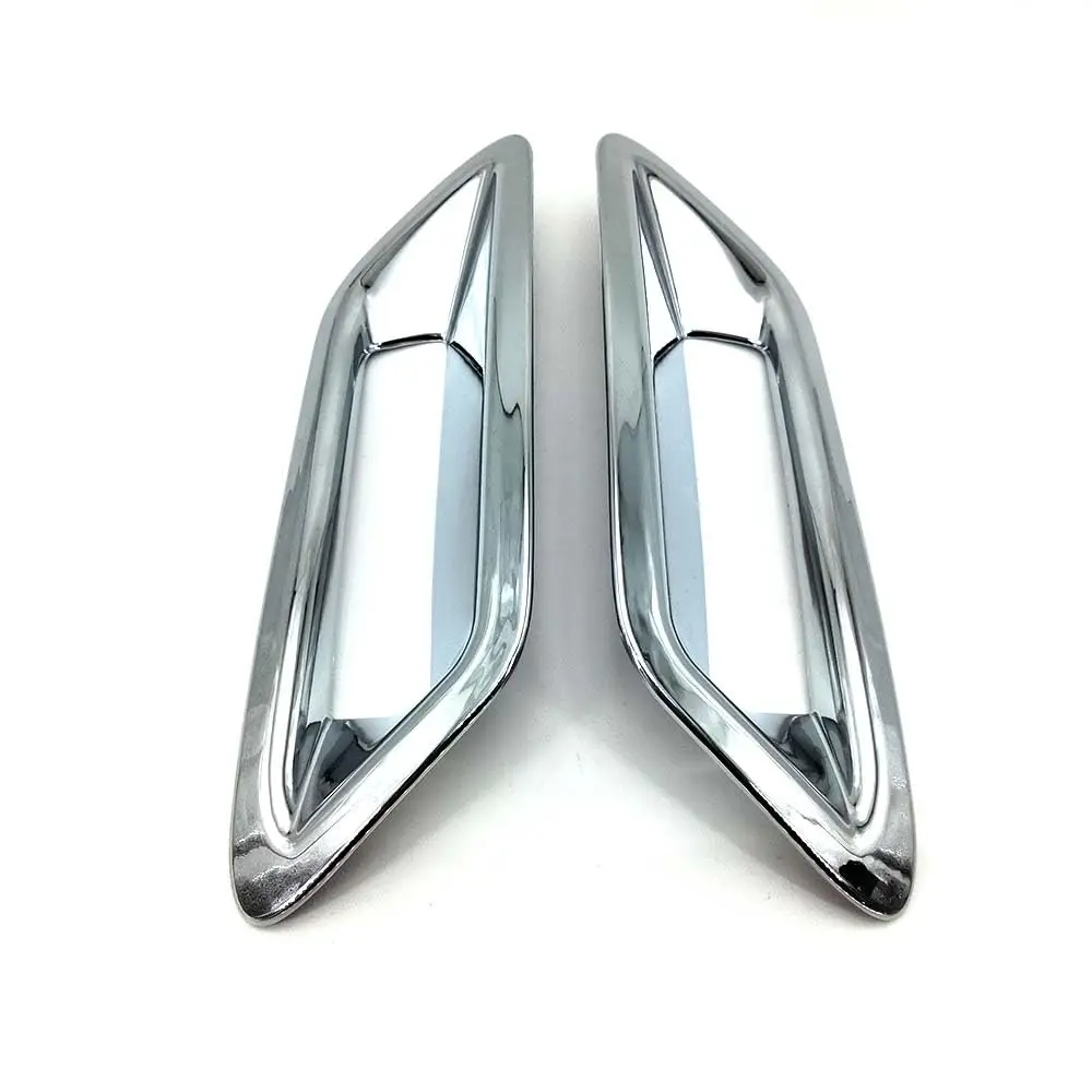 2pcs Rear Bumper Fog Light Lamp Cover Chrome Trim For Nissan Rogue 2021-2023