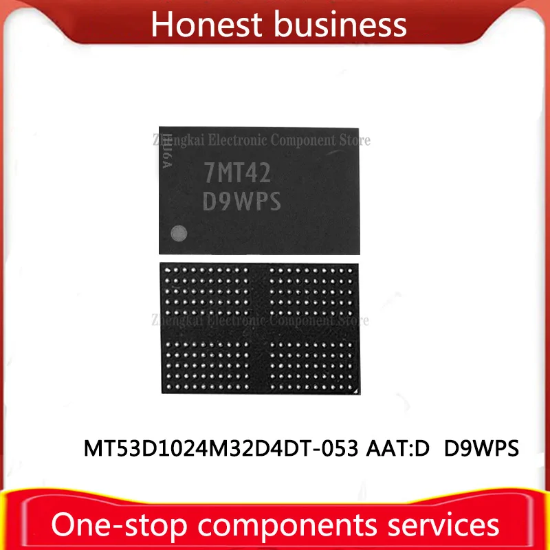 MT53D1024M32D4DT-053 AAT:D BGA200 LPDDR4 D9WPS 4GB MT53E128M32D2FW-046 IT:A D8BBF 512MB MT53B768M32D4N062 WT:B D9VTN 3Gb Chip
