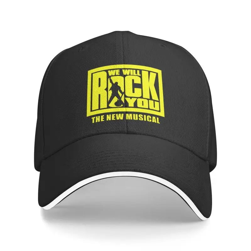 Custom Yellow We Will Rock You Baseball Cap Men Women Breathable Freddie Mercury Heavy Metal Music Dad Hat Streetwear