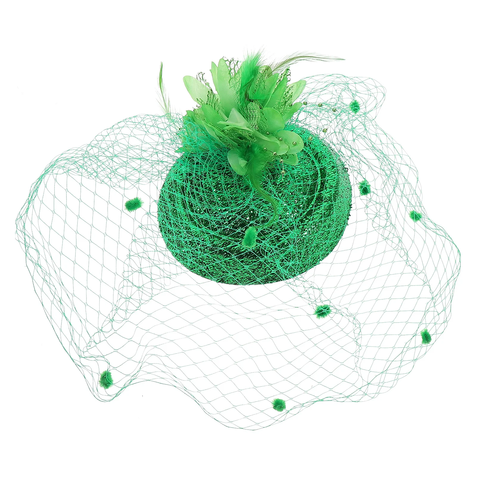 

St Patricks Mini Fascinator Hat Vintage Veil Hair Clip Party Accessory Decoration for Women Fascinator Hats for Women