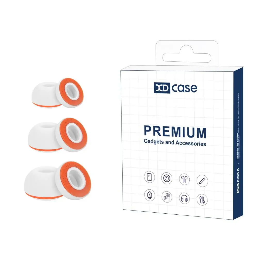 XDcase 3 paires d'embouts d'écouteurs en silicone de remplacement pour AirPods Pro 3, tailles S M L