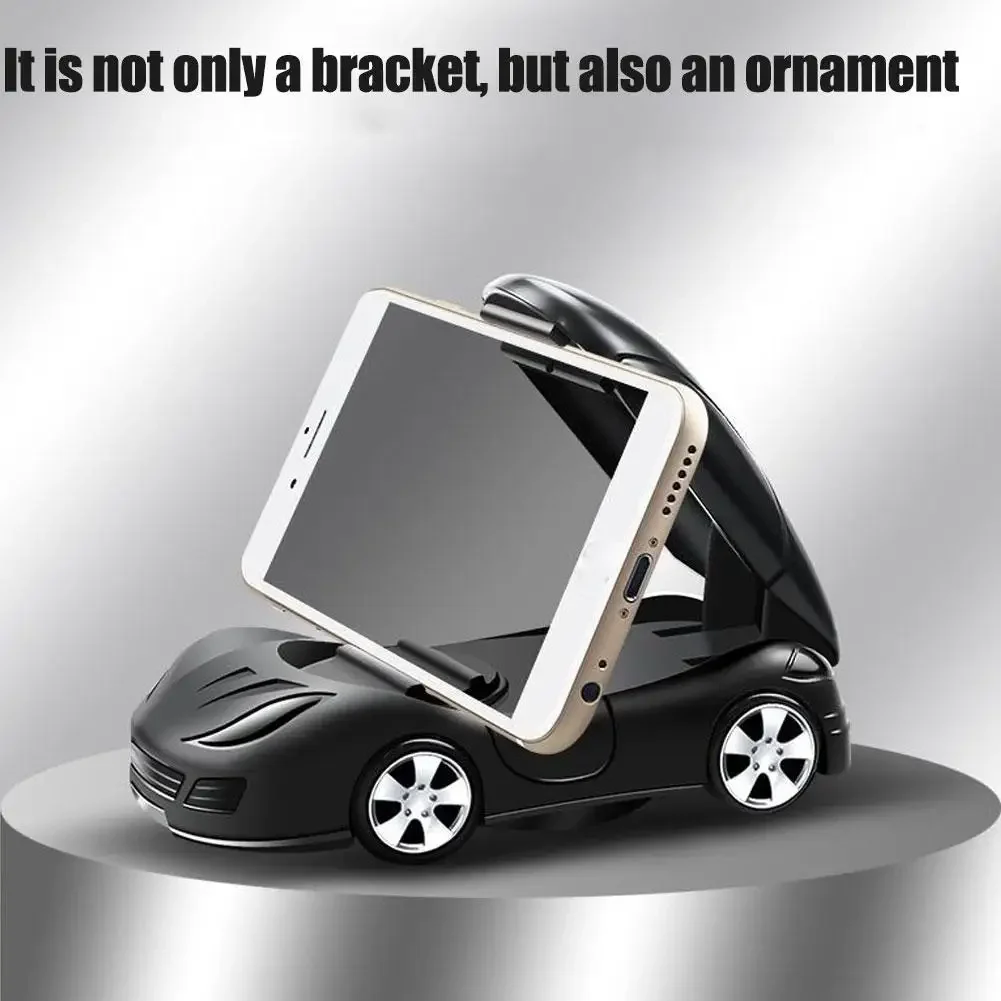 Car Mobile Phone Holder Cars Model Ornament Universal 360° rotation Car Dashboard Phone Stand Navigation Holders 4colors