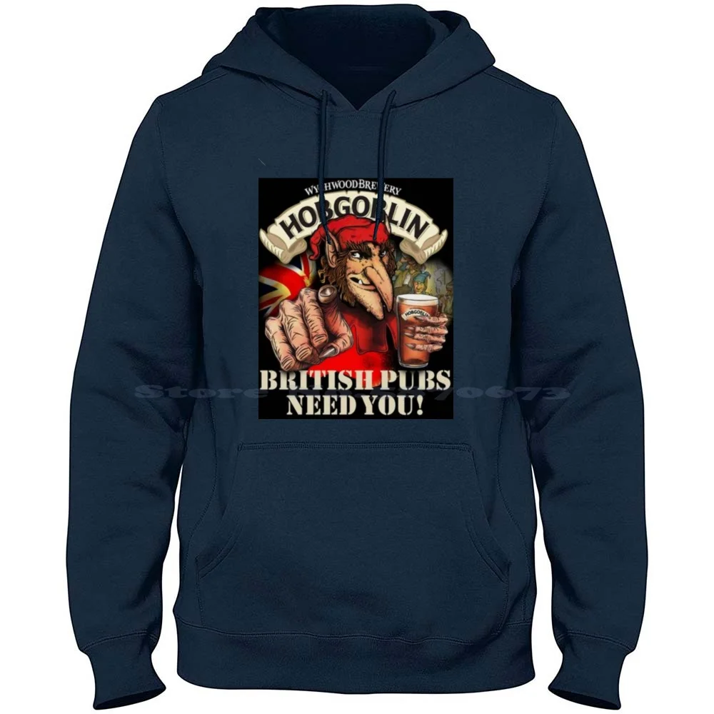 Wychwood Brewery Hobgoblin 100% Cotton Hoodie T Shirt Drink Party Logo Beer Company Brewery Tour Deschutes Brewery Zs1