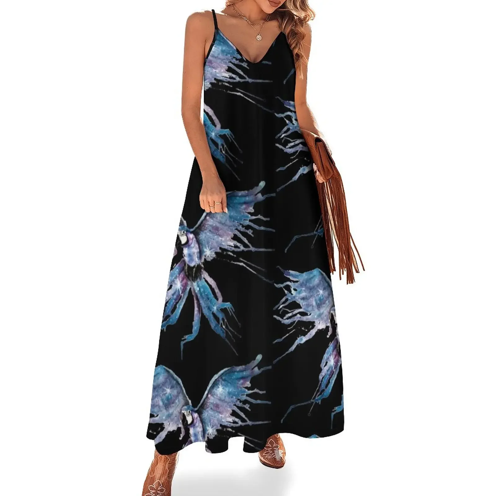 

Galactic parrot Sleeveless Dress luxury evening dresses 2025 beach dresses