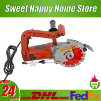 4800W 5000r/min Single-chip Concrete Cutting Machine Brush Copper Motor Electric Concrete Saw for Electricians/ Plumbers