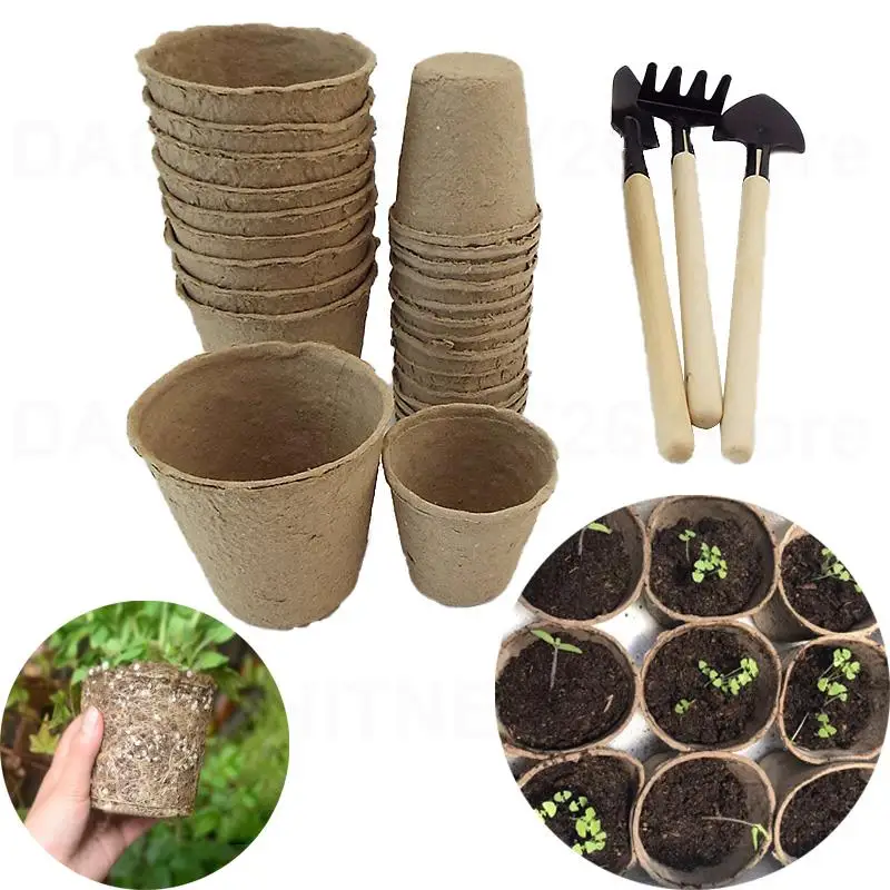 6cm 8cm Paper plant Nursery Pot Plant Starters Cup Kit Organic Biodegradable Eco-Friendly Home Cultivation Garden Tools U26