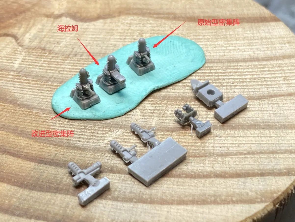 Dense Array Hailam Close Defense Mechanism Cannon Phalanx Model 1/700 3D Printer Parts