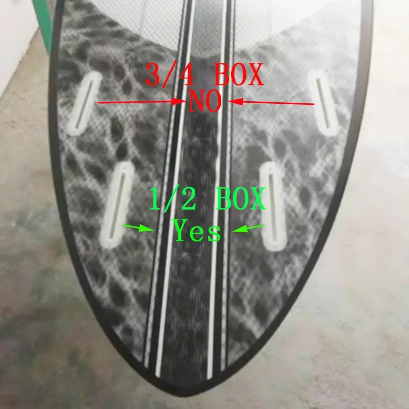 BiLong Futures XS-Rear Two Fins Carbonfiber Fiberglass Honeycomb  Surfboard Fins 2 Pcs Set  Wakeboard  Skimboard  Accessories