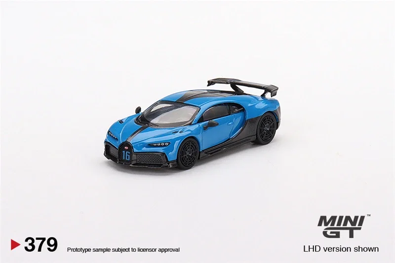 MINI GT 1:64 Chiron Pur Sport Blue LHD Diecast Model Car