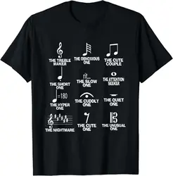 Musical Notes Symbol Definition Humor Funny Christmas Gift Short Sleeve T-Shirt Men Clothing Tops Graphic T Shirts Camisas