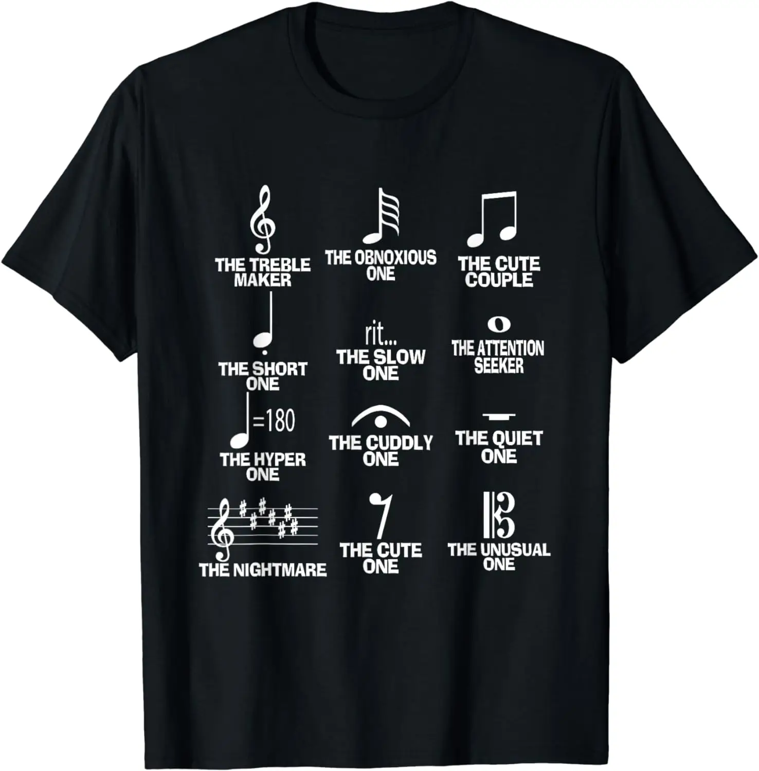 Musical Notes Symbol Definition Humor Funny Christmas Gift Short Sleeve T-Shirt Men Clothing Tops Graphic T Shirts Camisas