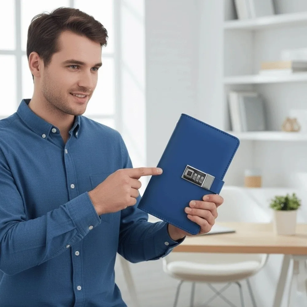 دفتر ملاحظات برمز A6 للمال بلون سادة ومضاد للرذاذ والمياه والنقدية والميزانية ومنظم الوقت جدول الأعمال الأسبوعي الأكاديمي #1