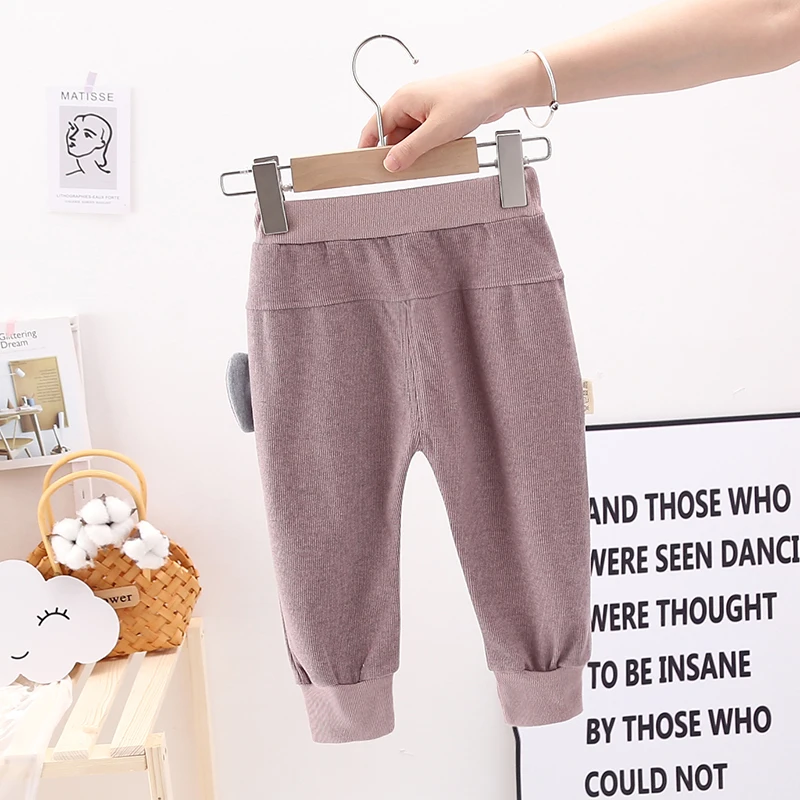 IENENS 0-3 Years Kids Baby Boy Long Pants Toddler Infant Boys Cotton Trousers Boy\'s Casual Harem Pants Children Cartoons Bottoms