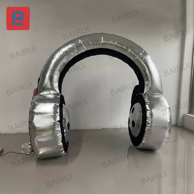 Inflatable Earphone Inflatable Headset Arch for Music DJ Booth Decoration For Advertising