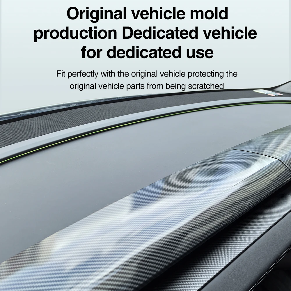 نموذج Y Juniper 2026 غطاء لوحة القيادة لطراز تسلا 3 هايلاند موديل Y L ABS لوحة لوحة القيادة سبليت غطاء الكسوة اكسسوارات السيارات