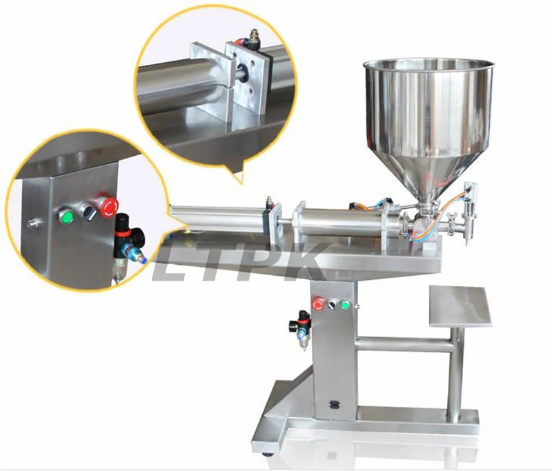Vertical Pneumatic Paste Filler Engine  Cosmetic Cream Honey Body Lotion Shampoo Thick Liquid Bottle Filling