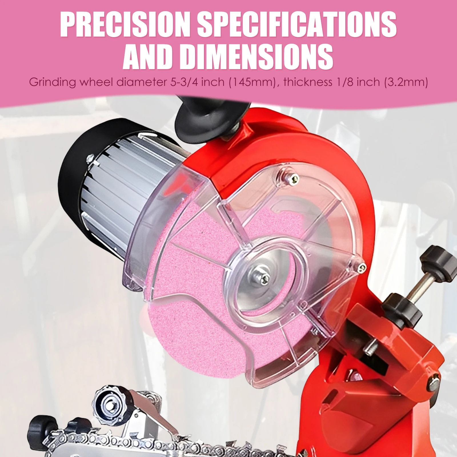 4 قطعة 5-3/4 بوصة السيراميك بالمنشار طحن عجلة الدقة إنهاء عالية الكثافة سلسلة طاحونة شحذ عجلة ل 3/8 "325 الملعب