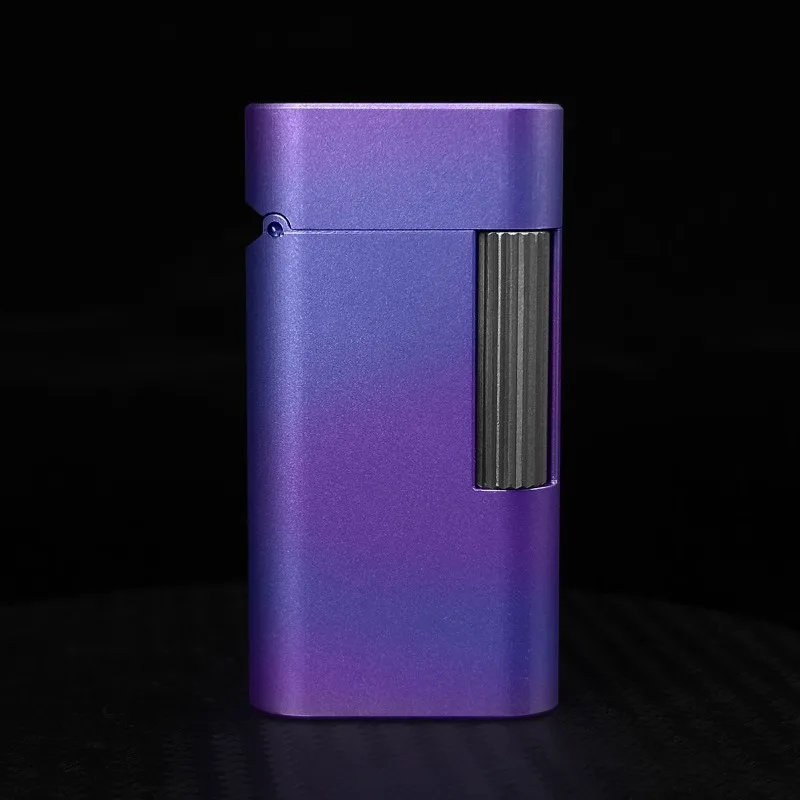 Titanium alloy kerosine lighter, sand wheel cigarette lighter, CNC hollowing machine, collection gift, customized men's gift