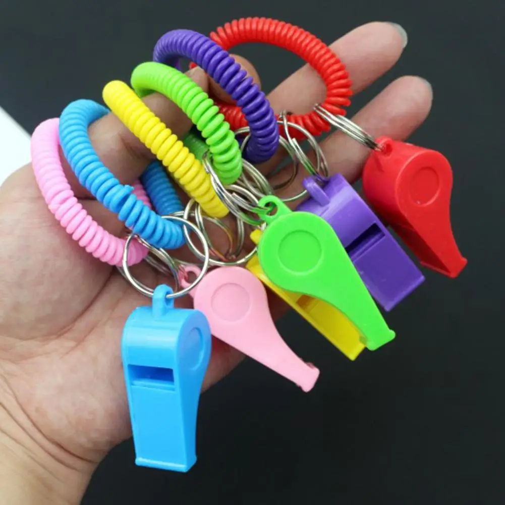 

Referees Whistles Colorful Compact Referee Whistles with Stretchable Coil 6pcs Sport Whistles for Loud Crisp for Portability