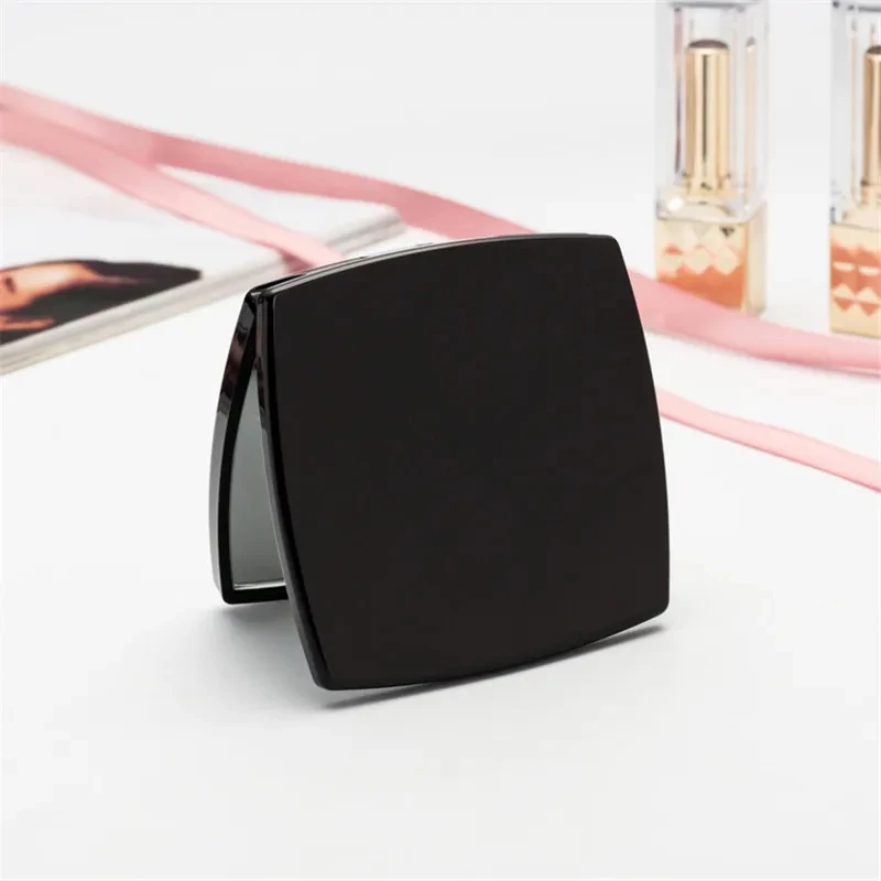 (No Logo) Mini Mirror Square Shape Girl Mini Double Sides Portable Mirror Pocket Makeup Cosmetics Compact Mirrors