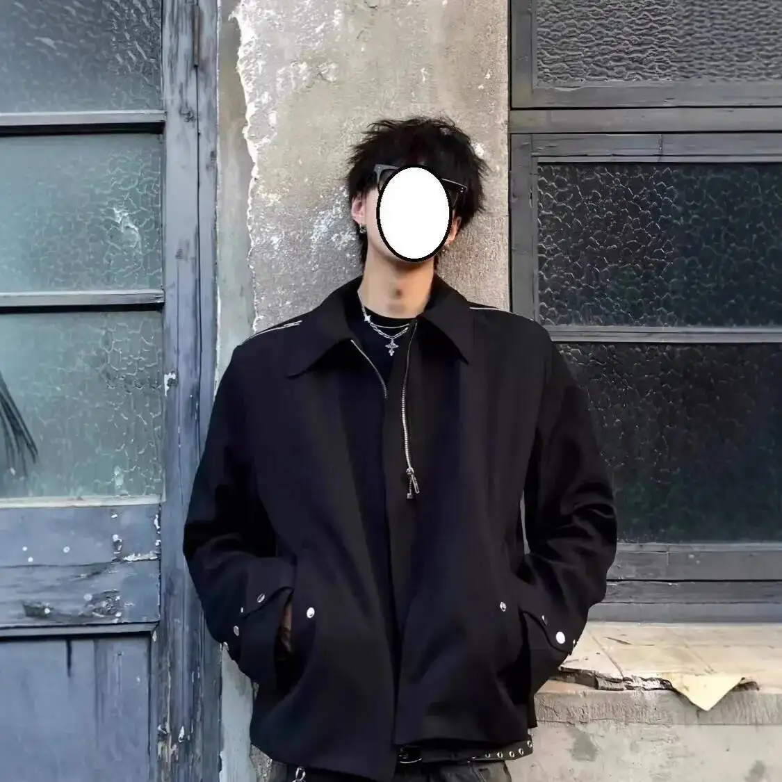 

Мужская осенняя мужская куртка 2026, новая ретро уличная стильная крутая дизайнерская куртка с воротником, свободная универсальная модная куртка, пальто, верхняя одежда