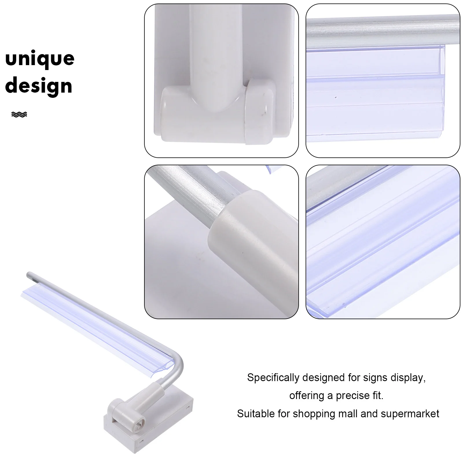 Magnetic Sign Holder Bracket Display Wall Mount Flag Stand Magnets Hanging Rod for