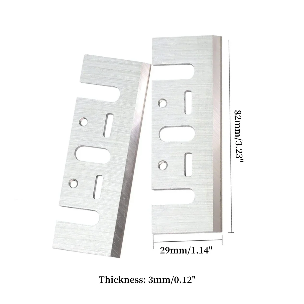2 قطعة 3-1/4 كربيد يميل شفرة تخطيط سكين 82 مللي متر متوافق استبدال لماكيتا 1900B KP0800 هيتاشي F20 ديوالت D26676 DW680