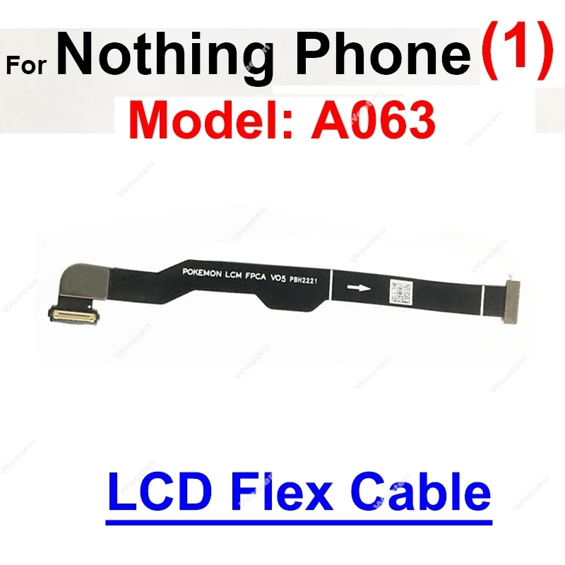 USB Charger Port Flex Cable For Nothing Phone 1 2 2A Motherboard Flex Cable Mainboard LCD Screen Flex Cable Connector Parts