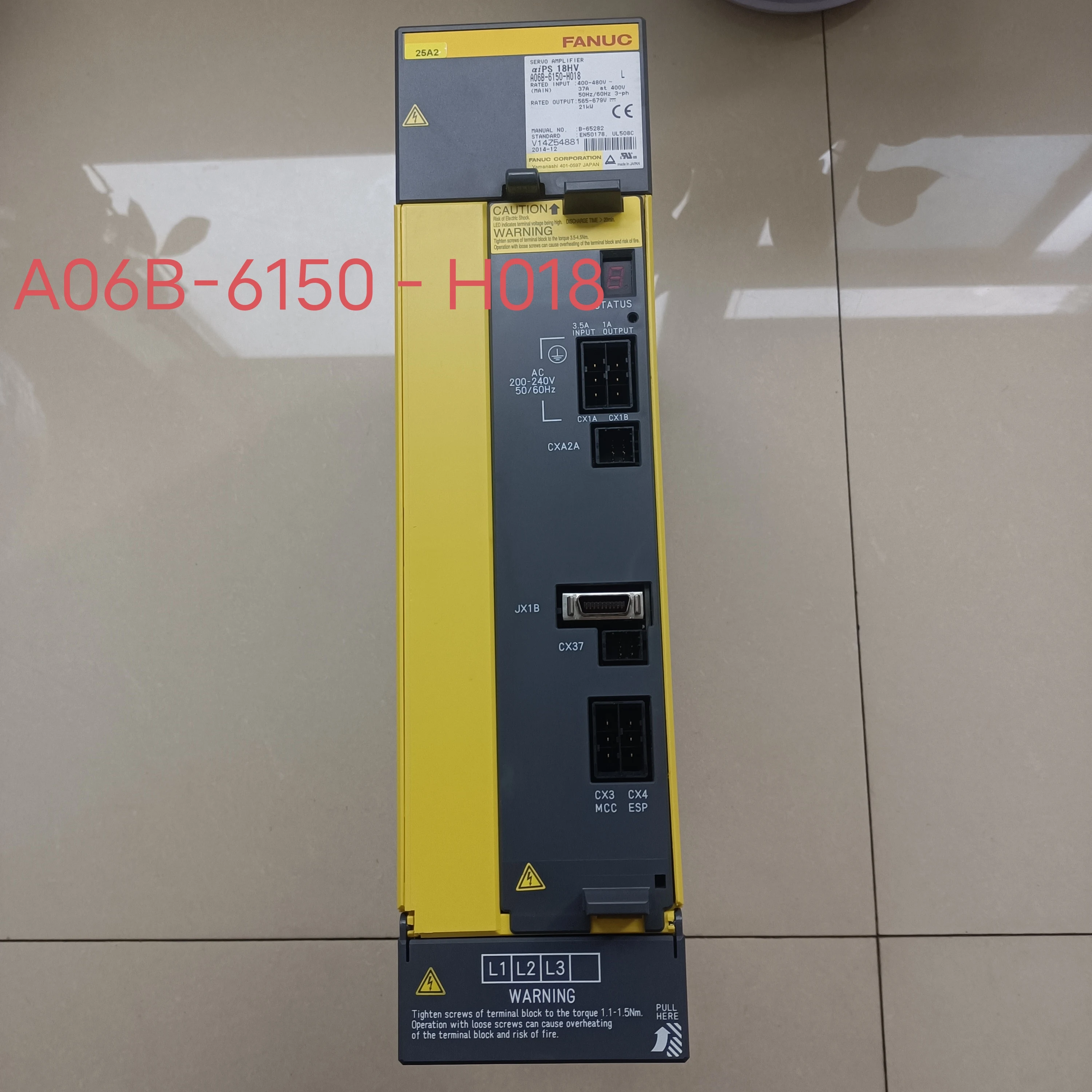 

A06B-6150-H018 power， the second-hand test is intact，Provide testing videos before shipment，You can buy with confidence.