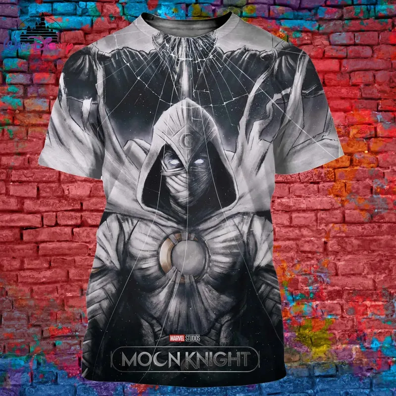 Miniso Moon Knight men women T shirt casual style 3D print summer casual streetwear tee Tokyo Revengers T shirt Y2K Roupa