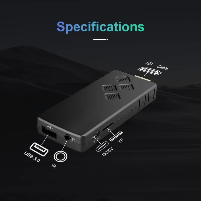 Android 14 TV Stick Mortal Q2 Remote 8K Video BT5.0 Wifi6 BT5.0 Global Streaming For Smart TV Box(2+8G)