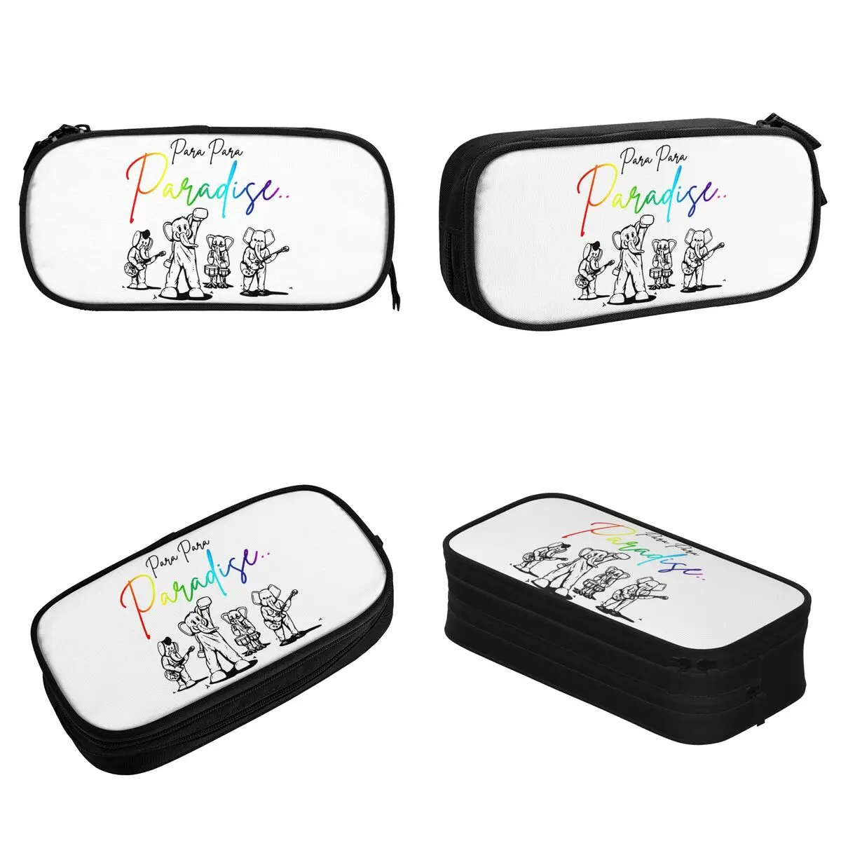 Para Para Paradise Pencil Cases Fun Coldplay World Tour 2024 Pen Box Bag Student Large Storage Office Zipper Pencil Pouch