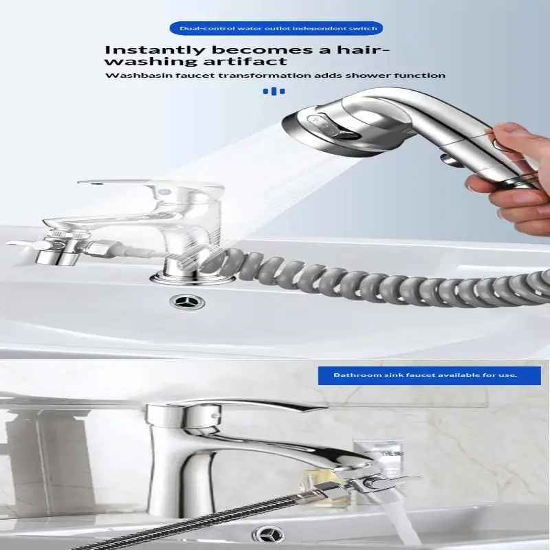 1PCS Zinc Alloy Faucet Adapter Kitchen Sink Splitter Diverter Valve Water Tap Connector For Toilet Shower Bathroom Kitchen