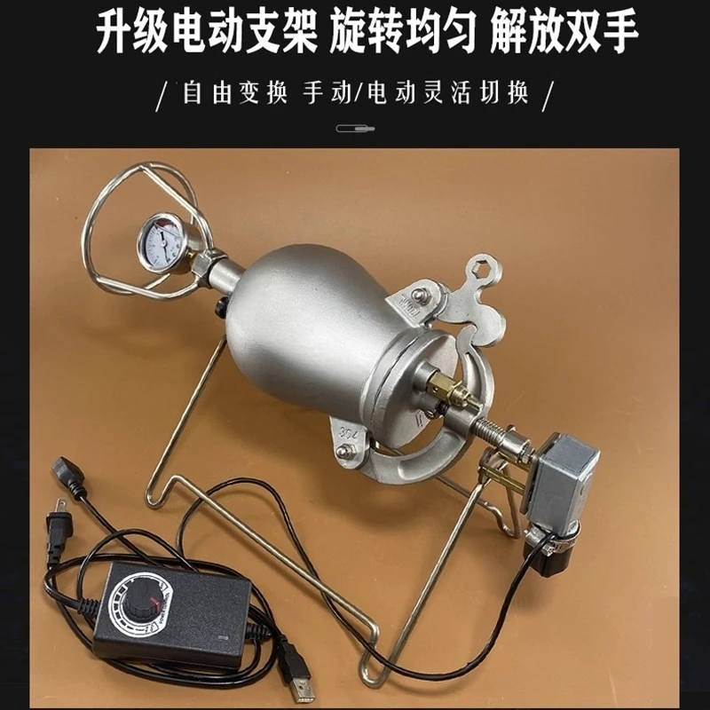 Household Popcorn Machine, Small Popcorn Machine, Grain Amplifier, Traditional Hand-cranked Popcorn Machine, Motor Stand