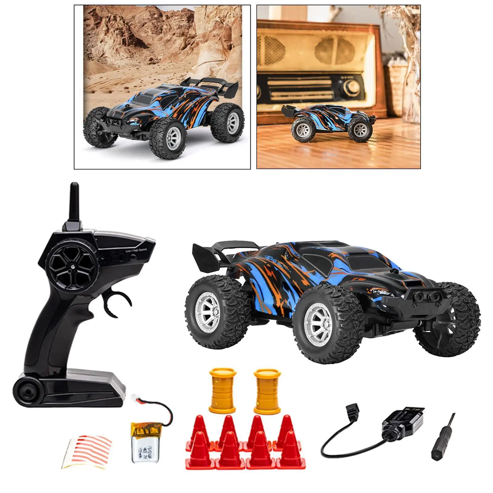 

2.4Ghz 1/32 Mini RC Racing Car Kit Remote Control Buggy Kids Toy Climber