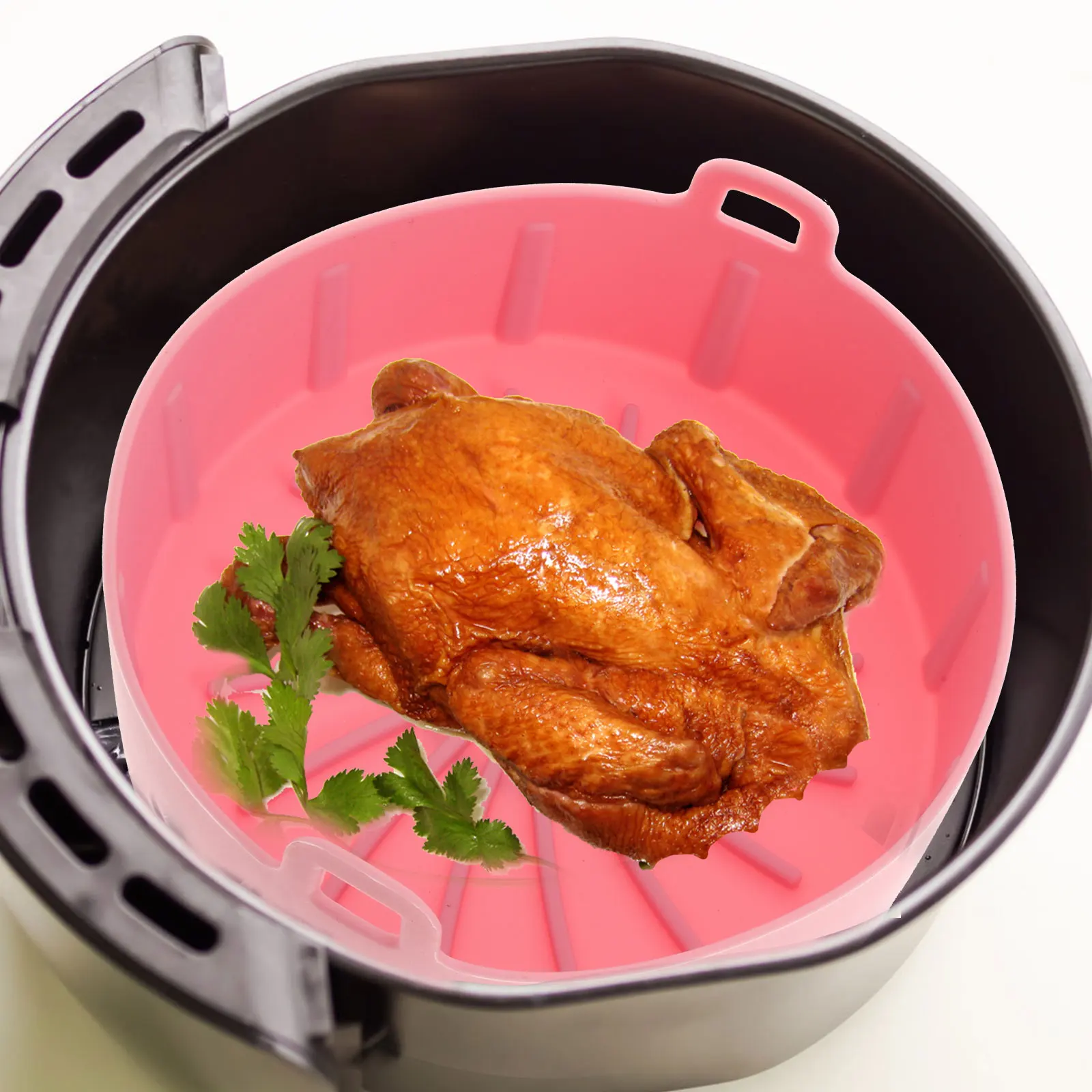 

Baking Basket Home Cooking Tools Air Fryer Accessory Food Grade Silicone Non Slip Microwave Safe Kitchen Utensils Set Fruit