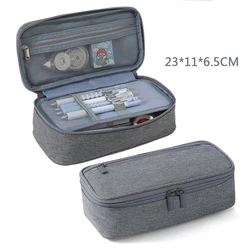 Double-layer Oxford Cloth Stationery Storage Pen Case Large Capacity High Appearance Level Pen Case Pencil Box