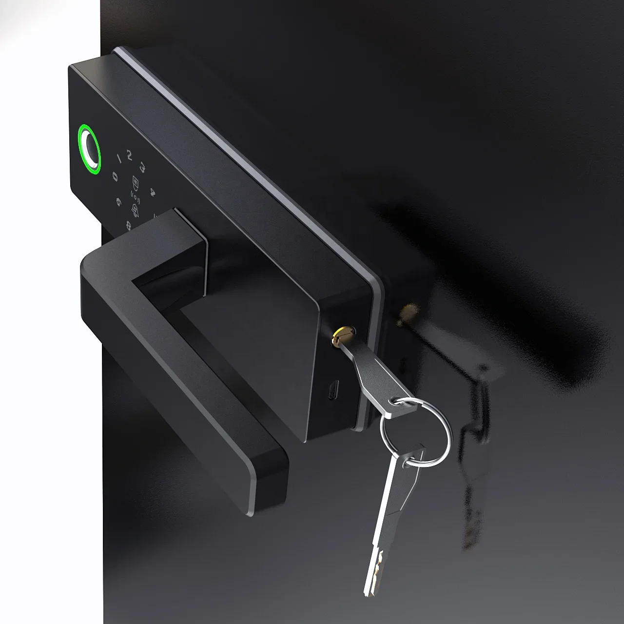 Tuya Smart WiFi fechadura da porta, alumínio Office Lock, Novo