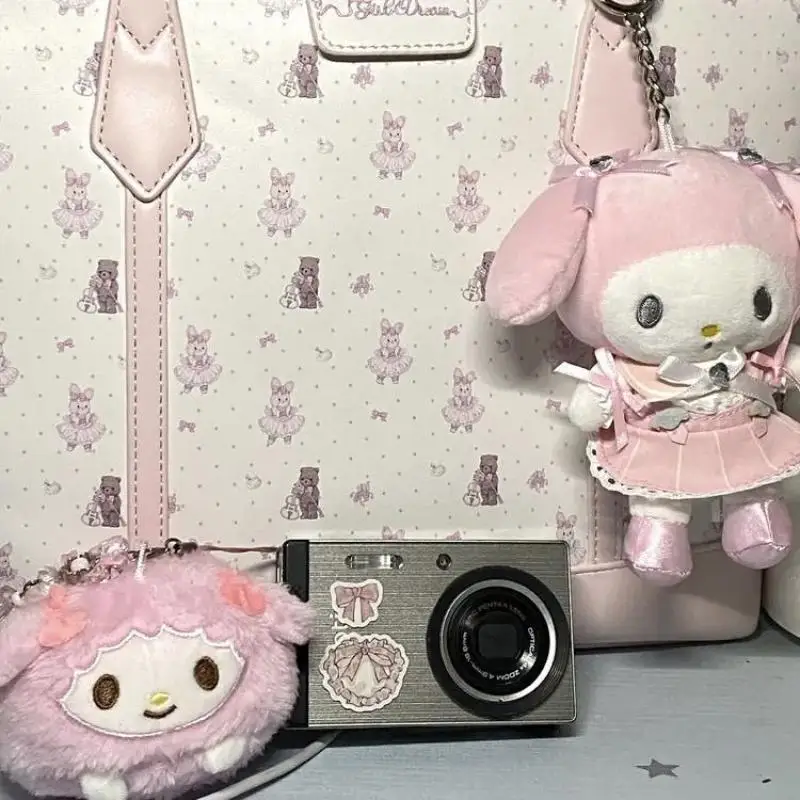 My Sweet Pianoi Sanrio Pink Lamb Cartoon peluche riempimento portachiavi zaino decorazione accessori per chiavi auto ciondoli di fiducia