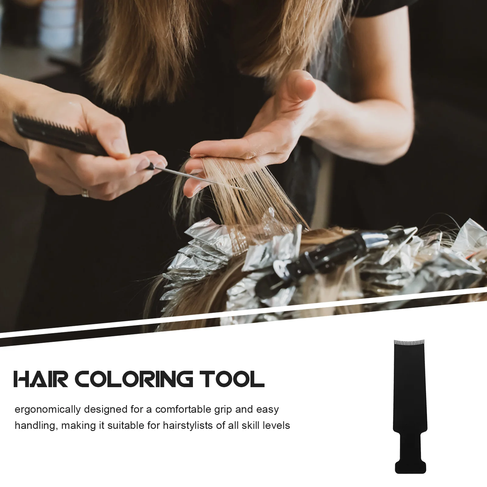 2 قطعة صالون تصفيف الشعر تسليط الضوء على مجلس مشط مجموعة متعددة الوظائف أدوات صبغ الشعر النفط قضيب المصمم الأساسية #2