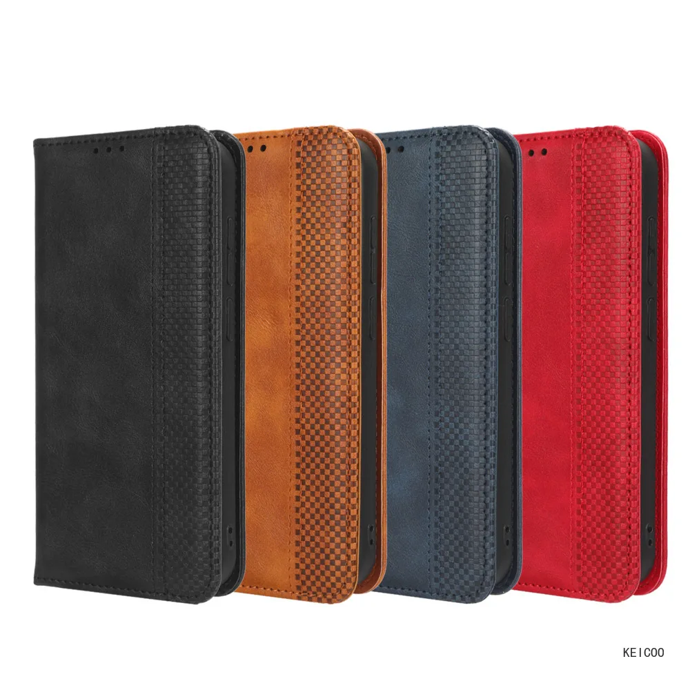 Magnetic Leather Case for Doogee Y9 N20 N30 N40 S59 S86 S88 X95 S96 X96 S97 X98 Pro Plus Card Insertion Anti-fall Holder Housing