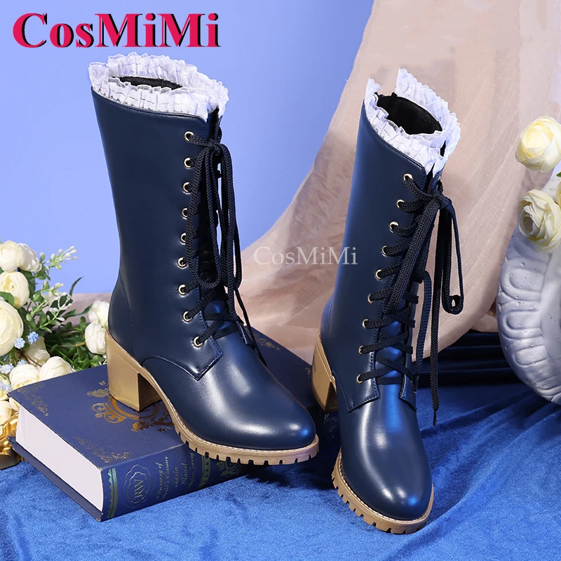 

CosMiMi Game Identity V Vera Nair/Perfumer Shoes Cosplay Fashion Universal Mid-Calf Boots Party Role Play Accessories 36-39 Size