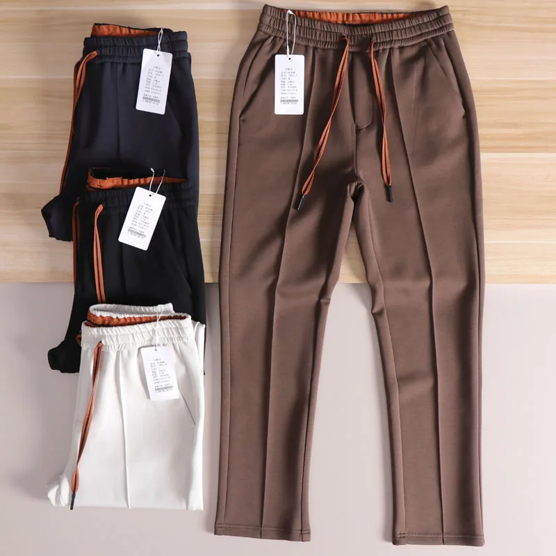 

Мужские повседневные прямые спортивные штаны с эластичной резинкой на талии, жидкий аммиак, воздушный хлопок, осенний модный и удобный спортивный отдых