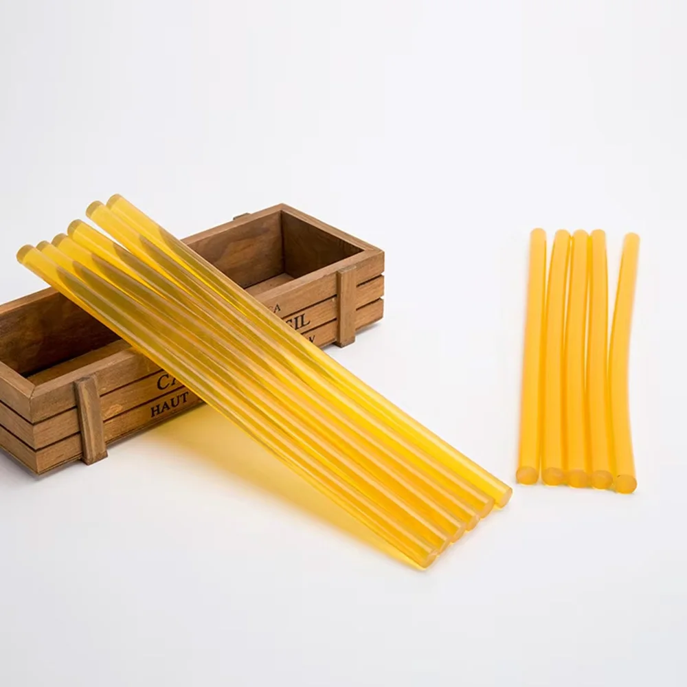 High Quality 30pcs Transparent Yellow  7mm Hot Melt Adhesive Stick Suitable for Electric Glue Paintless Dent Repair Tools