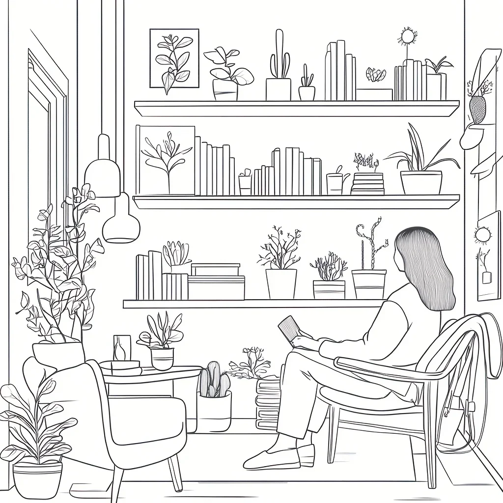 女の子の日常生活の大人向け塗り絵 |   28ページの塗り絵、クリスマスや感謝祭のための画材